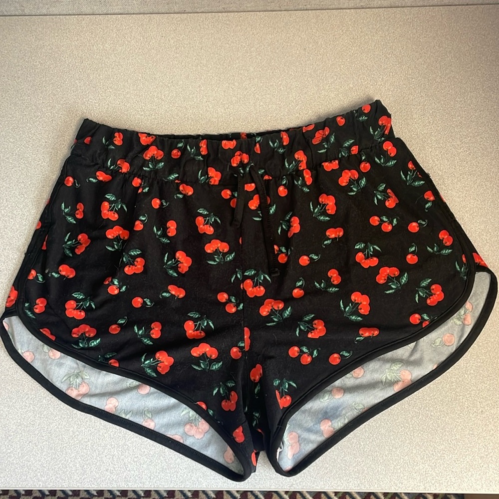 Cherry patterned shorts